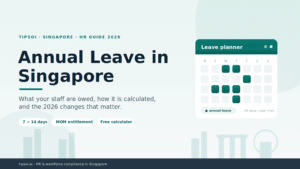 Annual leave entitlement in Singapore under the Employment Act