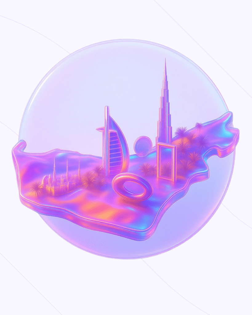 dubai UAE map tipsoi.ai at UAE