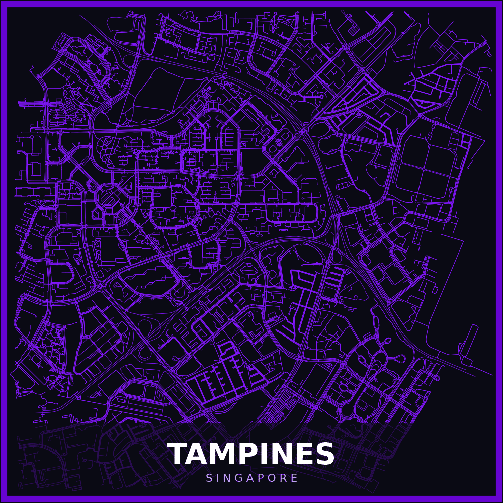 Tampines district map Singapore - Tipsoi HR and attendance software